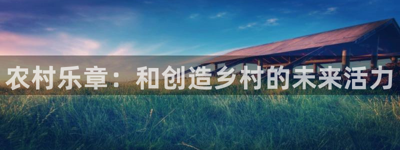 蓝狮娱乐app 是什么：农村乐章：和创造乡村的未来活力